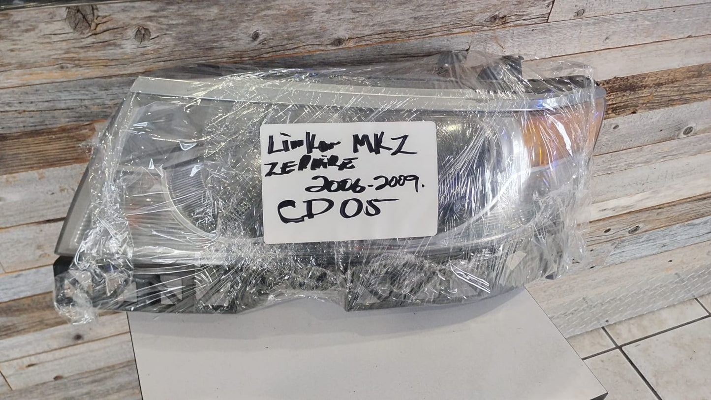 LINCOLN MKZ ZEPHYR 06-09 LEFT DRIVER SIDE HEADLIGHT HALOGEN HEAD LIGHT OEM