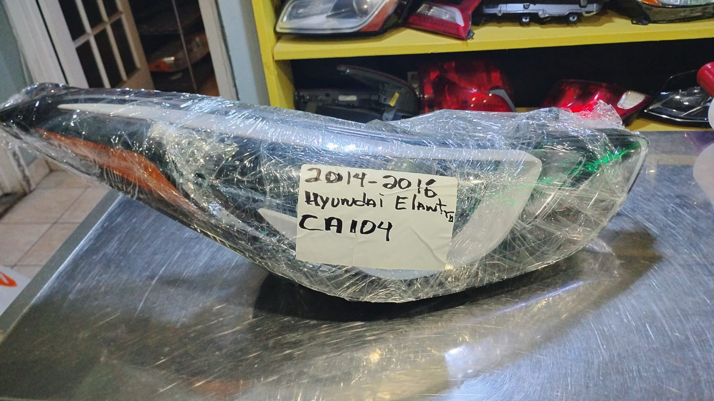 HYUNDAI ELANTRA PASSAGER -LMP RH ASS WO/LED KOR SDN ELNTRA 14-16