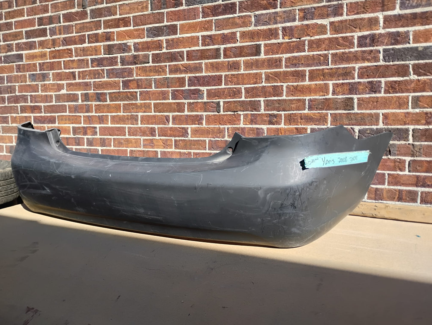 TOYOTA YARIS 2007 2012 Rear bumper cover Sedan; prime