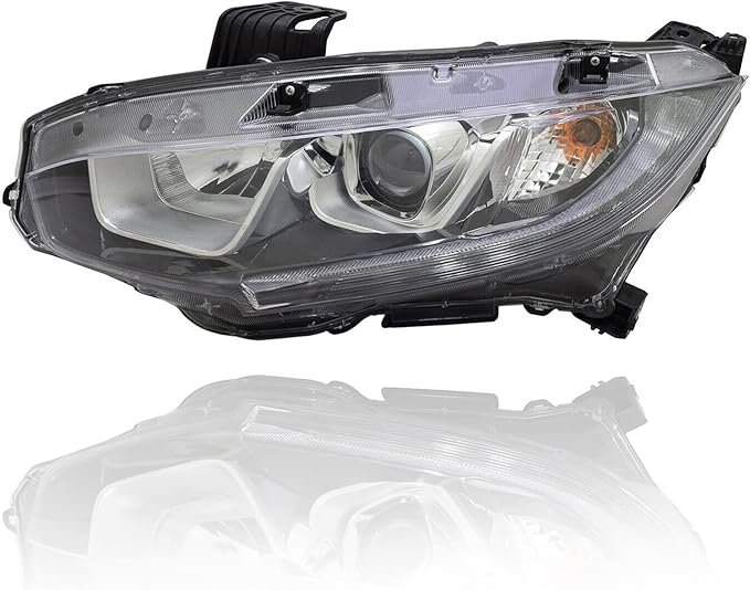 HONDA CIVIC DRIVER HEADLAMP ASSEMBLY HALOGEN 16-20 SEDAN/16-20 C0UPE 17-20 HATCHBACK NEW!