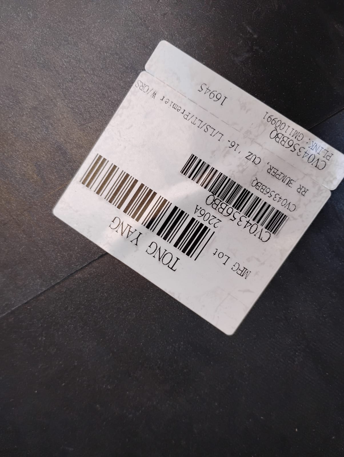 CHEVROLET CRUZE 2016 2019 Rear bumper cover Sedan; w/o RS Pkg; w/o Parking Sensor; w/o BLIS; 