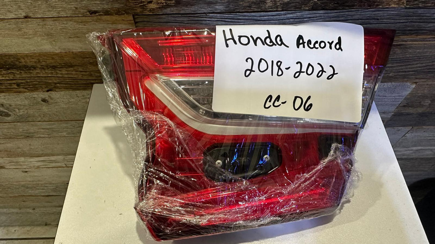 HONDA ACCORD 2018-2022 Passenger Taillamp assy inner EX|EX-L|LX|SPORT; Sedan
