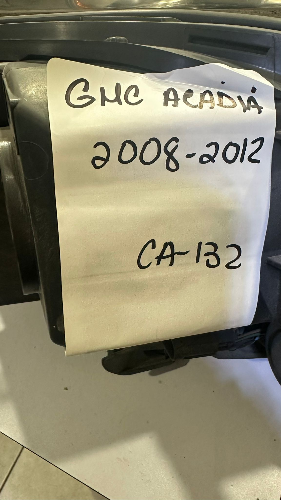 GMC ACADIA 2008-2012 Driver Headlamp assy composite Halogen; 2nd Design