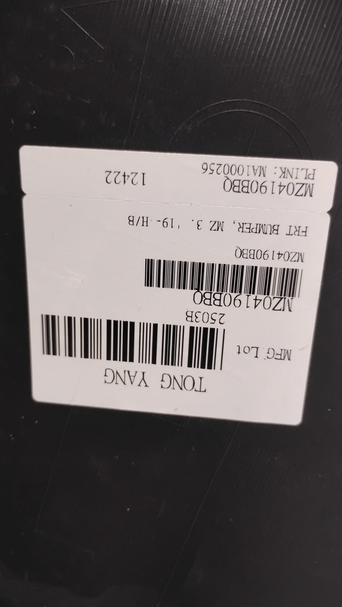 MAZDA 3 H/B 2019 -2024 FRONT BUMPER w/o sensors OCACCION!!!