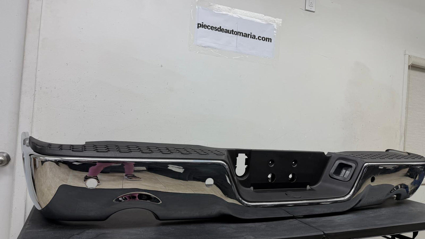 Dodge RAM 1500 / 1500 CLASSIC 2009-2024 | Rear bumper assembly w/dual exhaust| Chrome, w/ Park/Marker