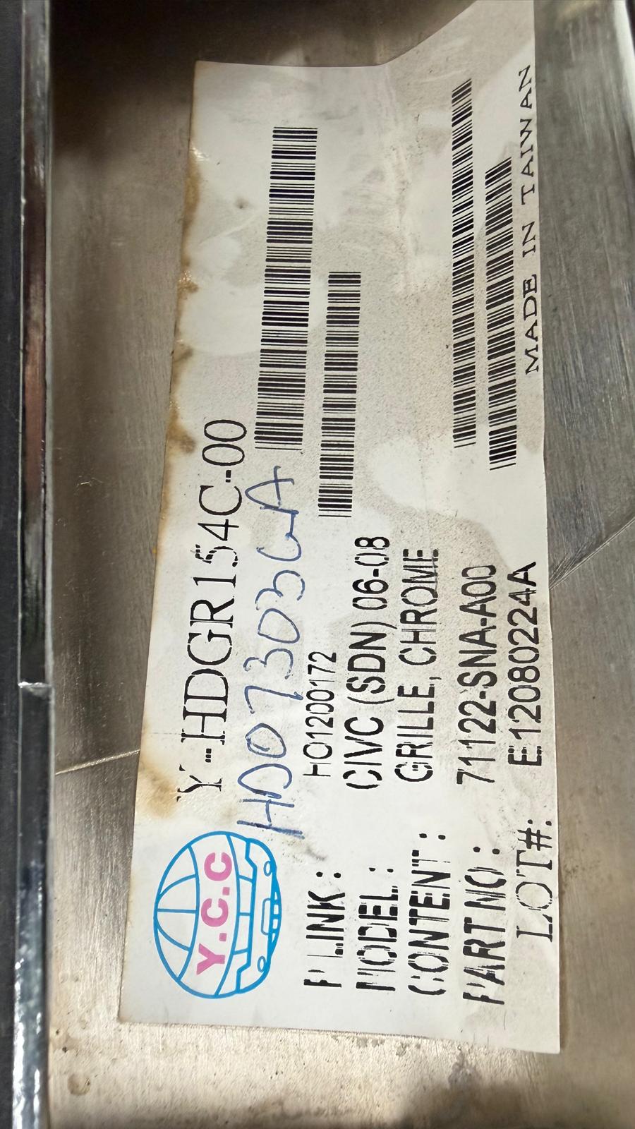 HONDA CIVIC 2006-2008 Grille assy HYBRID/SEDAN