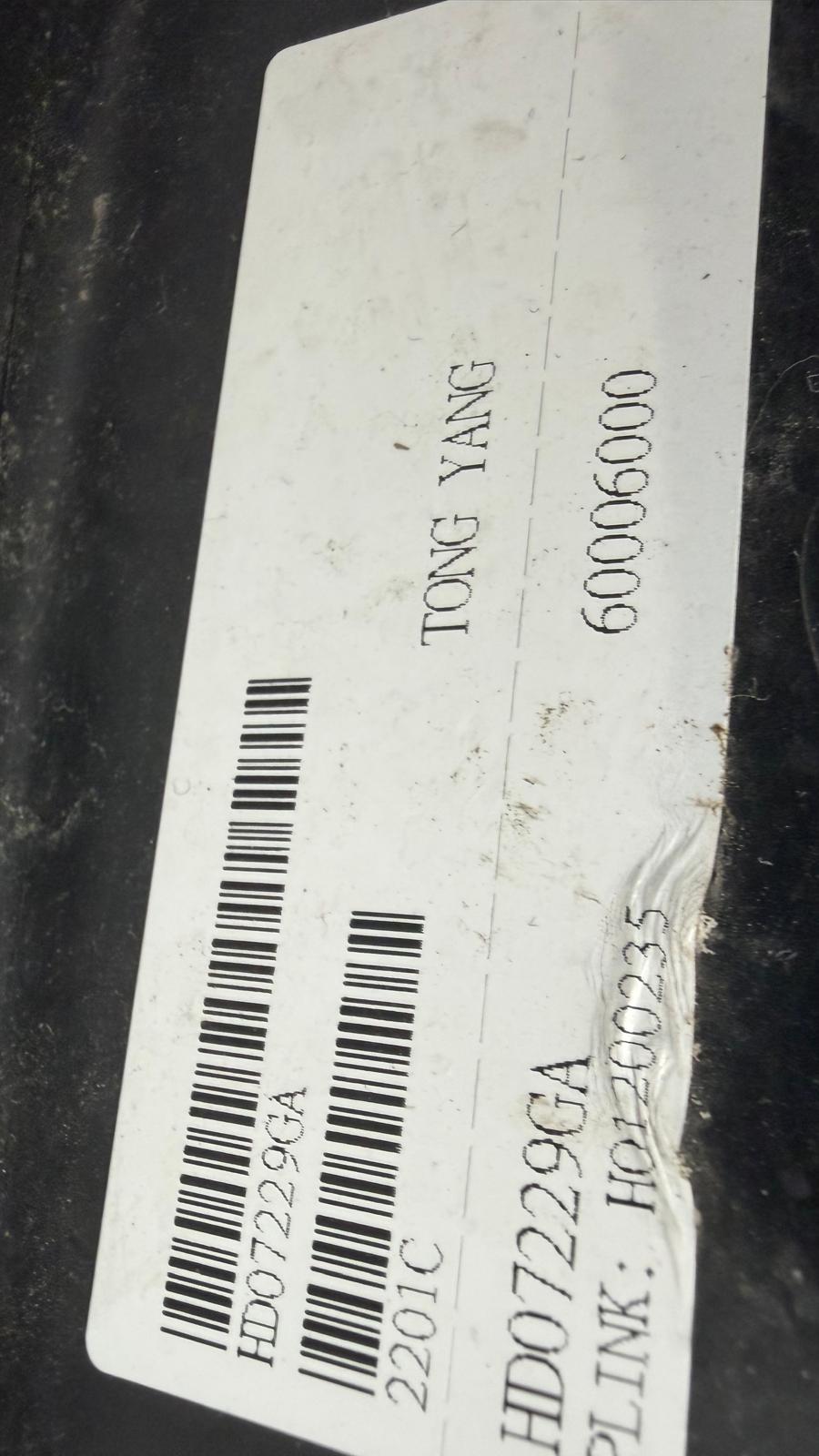 HONDA CIVIC 2017-2019 Grille assy Exc TYPE R; H/B