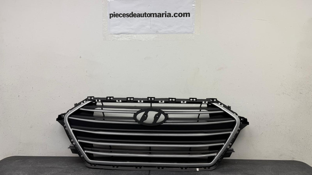 HYUNDAI ELANTRA GRILLE 2017-2018 BLACK W/ SILVER MOLDING USA/KOREA