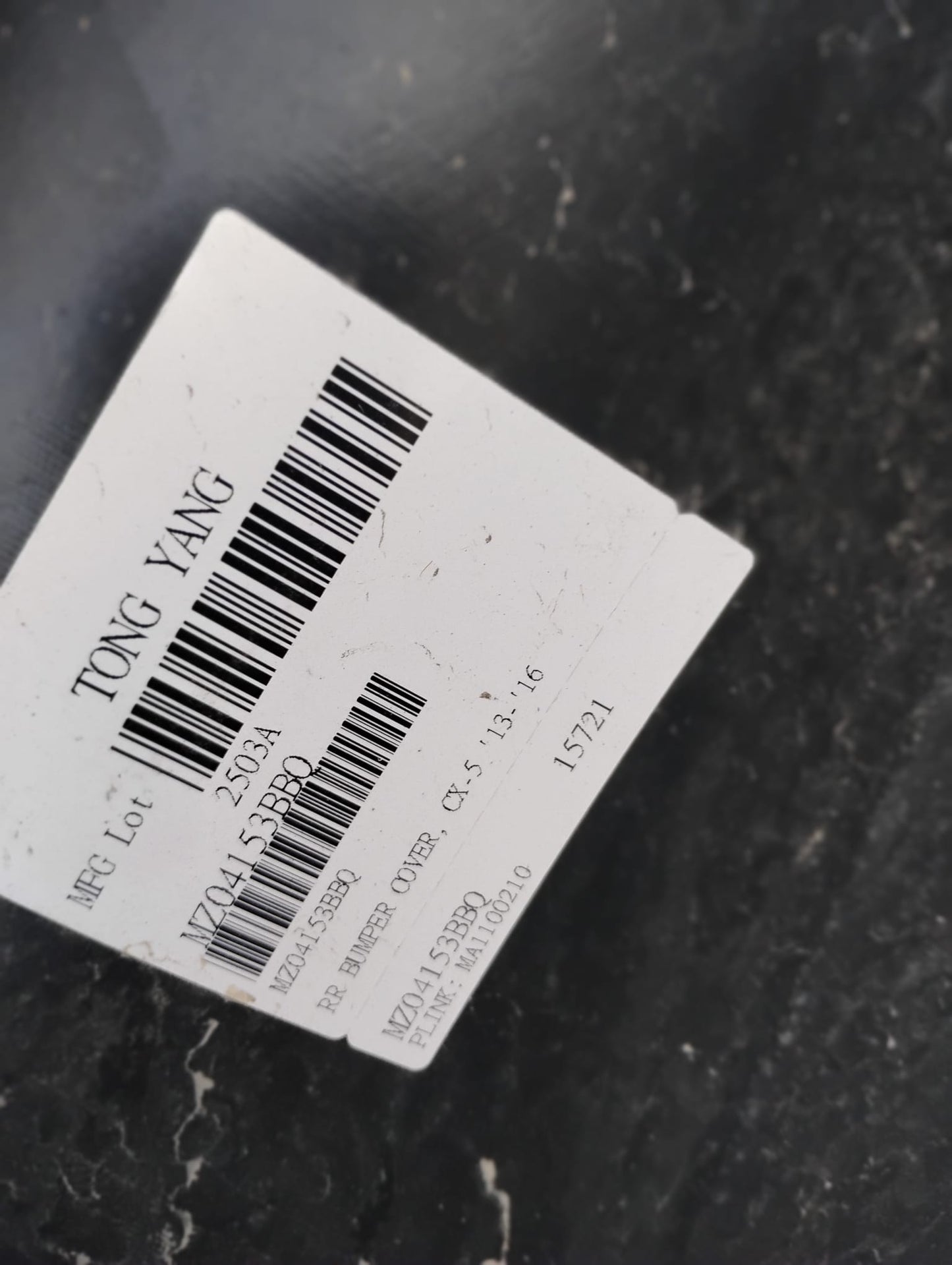 MAZDA CX-5 2013-2016 REAR BUMPER OCCASION!