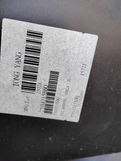 TOYOTA COROLLA 2020 2022 Front bumper cover SE|XSE; Sedan; North America Built; prime