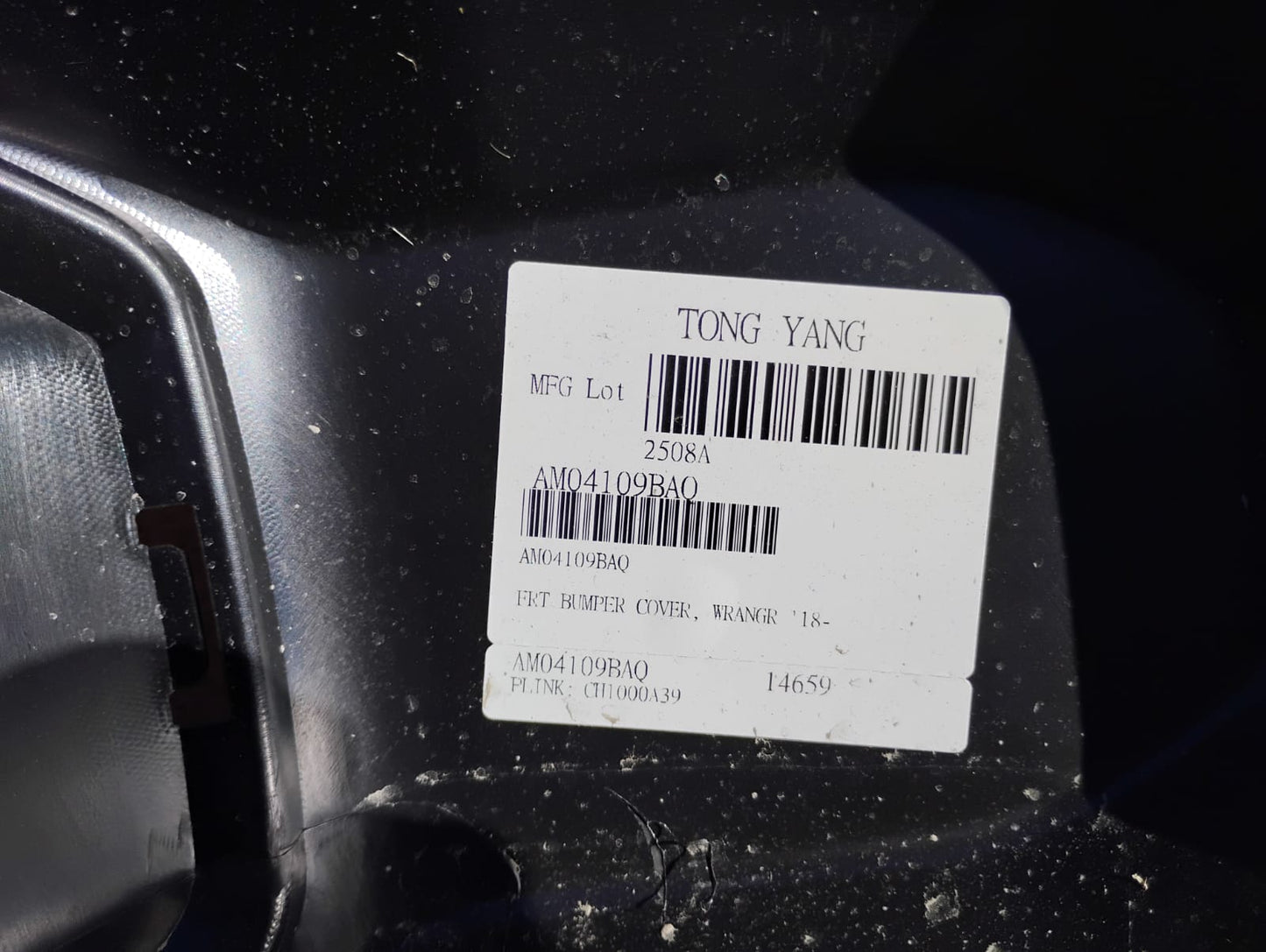 JEEP WRANGLER 	Front bumper cover  GLADIATOR 2020 -2023 Front bumper cover SPORT|SPORT S; Textured Black