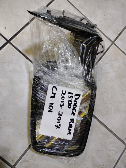 DODGE RAM MIRROR RAM P/UP R1500, R2500, R3500 13-17; MANUAL REMOTE, TEXTURED BLACK, W/O Tow Package  DRIVER SIDE