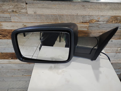 DODGE RAM MIRROR RAM P/UP R1500, R2500, R3500 13-17; MANUAL REMOTE, TEXTURED BLACK, W/O Tow Package  DRIVER SIDE