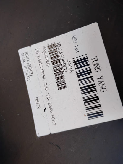 HYUNDAI TUCSON 2022 -2023 Front bumper cover upper ESSENTIAL|SE; Korea Built