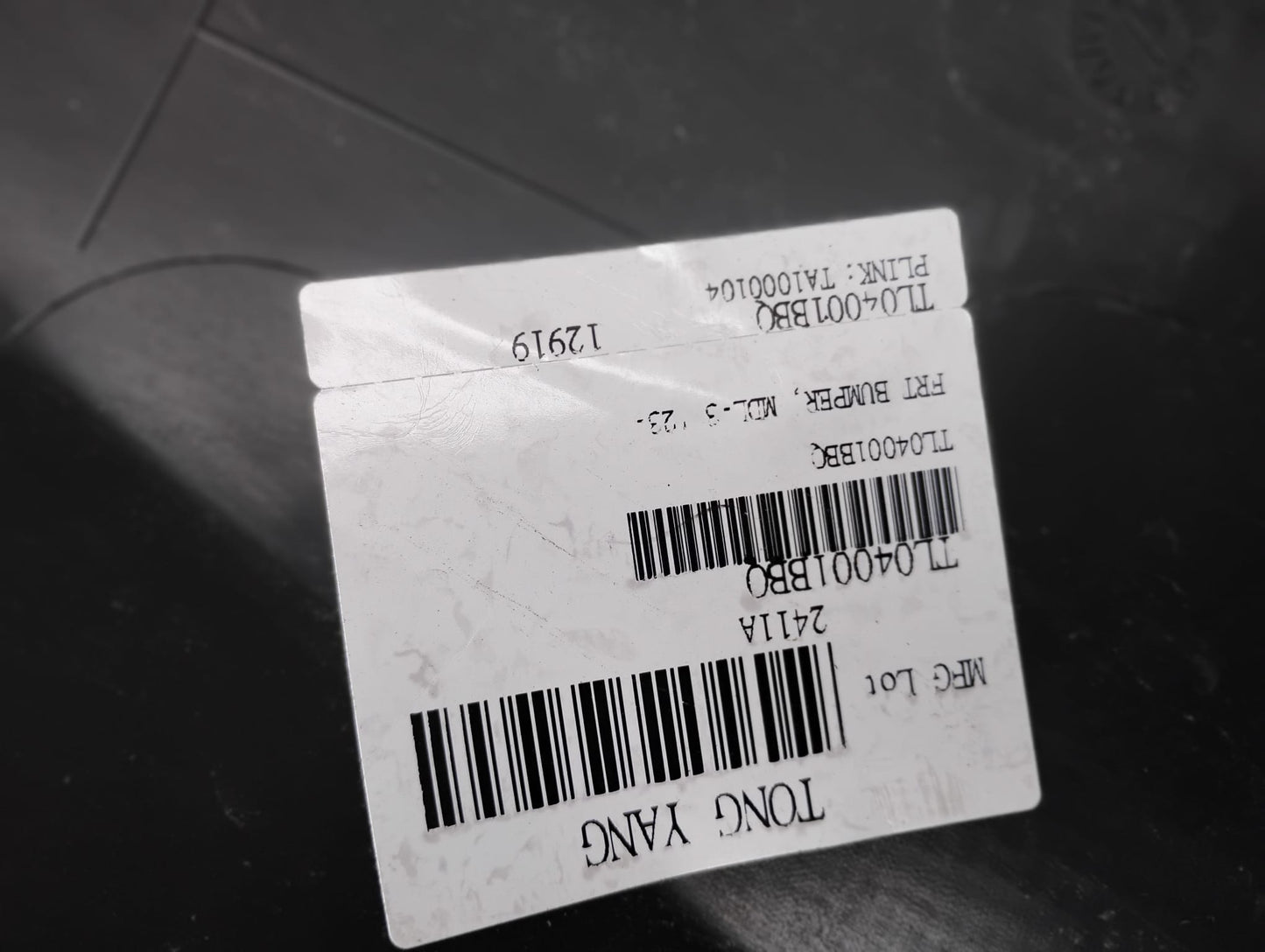 TESLA 3 2017 2023 Front bumper cover prime