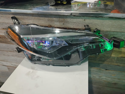 TOYOTA COROLLA 2017 2019 Passenger Headlamp assy composite CE|L|LE|LE ECO; Bi-LED; w/LED DRL