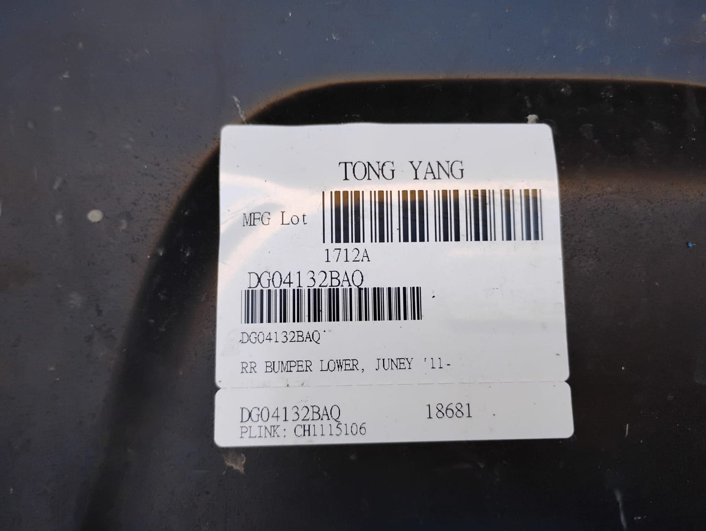 DODGE JOURNEY 2011 2020 Rear bumper cover lower w/Fascia; w/Single Exhaust