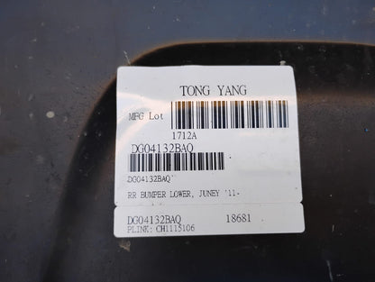 DODGE JOURNEY 2011 2020 Rear bumper cover lower w/Fascia; w/Single Exhaust