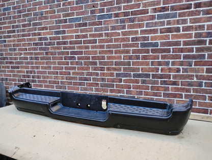 DODGE RAM 1500 2019 2022 Rear bumper assembly Exc REBEL; Single Exh; w/Adv Park; w/Parking Sensor; see notes; prime