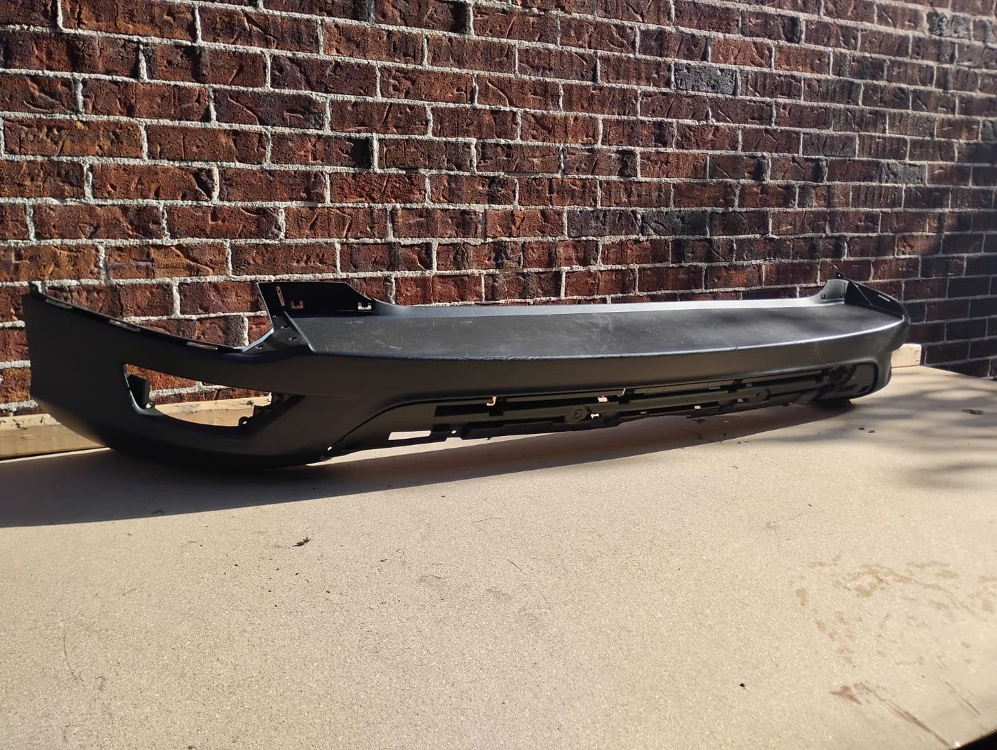 FORD ESCAPE 2013 2016 Rear bumper cover w/o Rear Object Sensors; Textured