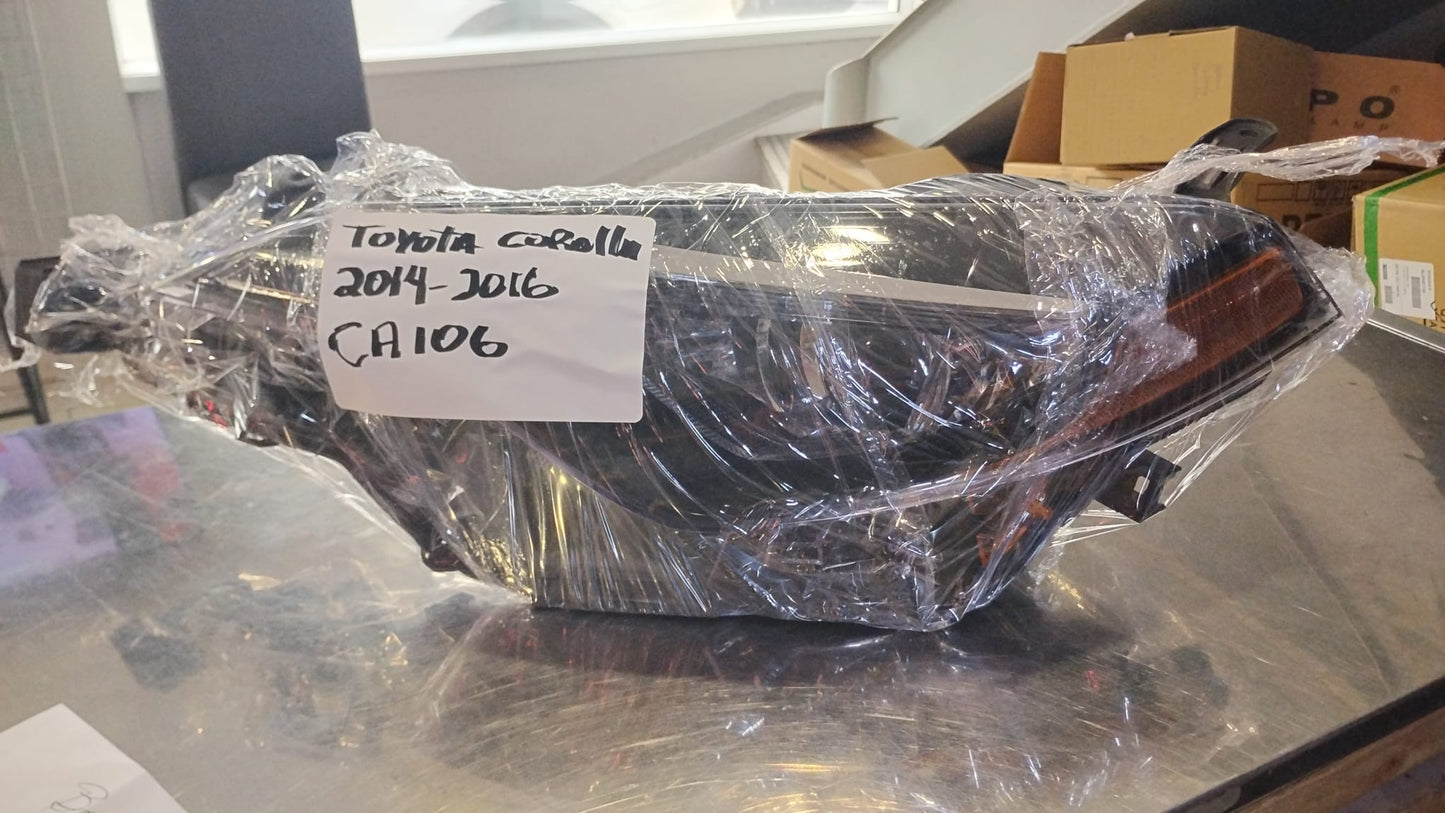 TOYOTA COROLLA 2014 2016 Driver Headlamp assy composite