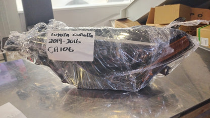 TOYOTA COROLLA 2014 2016 Driver Headlamp assy composite