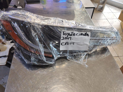 TOYOTA COROLLA 2019 2022 Passenger Headlamp assy composite H/B; w/o Adaptive Headlamps