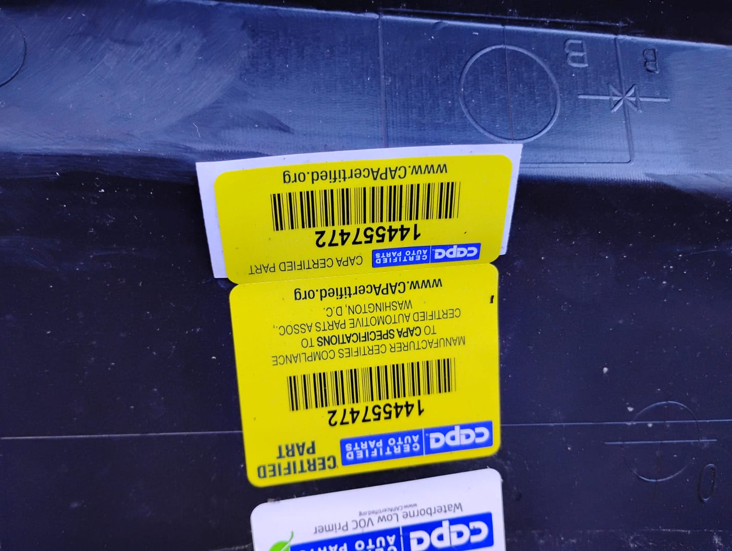 DODGE GRAND CARAVAN 2011 2020 Rear bumper cover w/o Parking Sensors; w/o Blind Spot