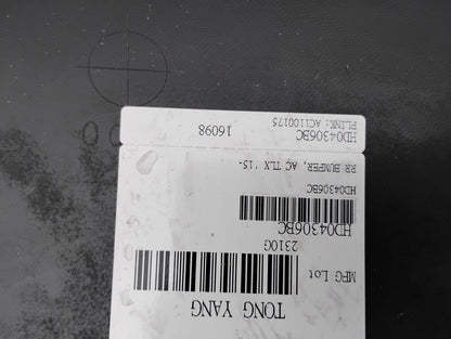 ACURA TLX 2015 2020 Rear bumper cover w/o Advance Pkg; w/o Parking Sensors; prime