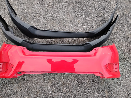HONDA CIVIC 2016 - 2017  REAR BUMPER COVER  RED COLOR  2016 - 2017