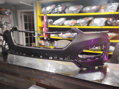 HYUNDAI SANTA FE SPORT 2013 2016 Front bumper cover upper w/o Parking Assist; prime