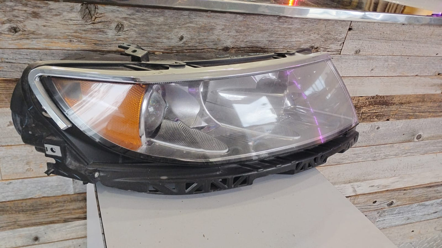 LINCOLN MKZ 2010 2012 RT Headlamp assy composite Halogen; w/Sport Appearance Pkg