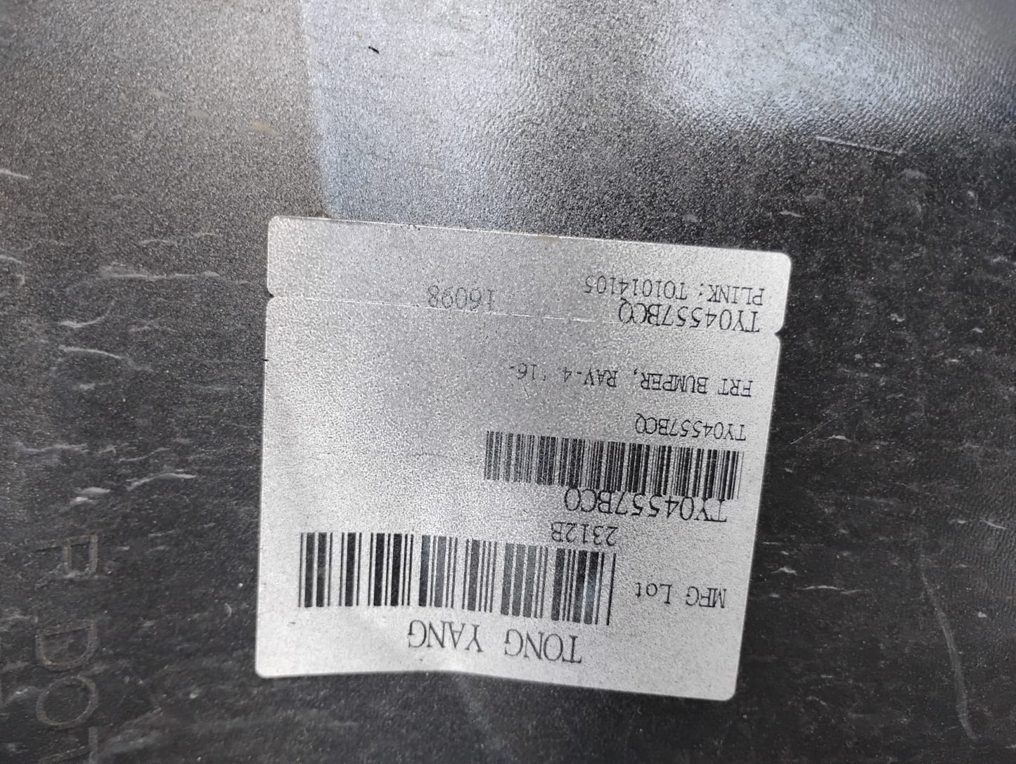 TOYOTA RAV4 2016 2018 Front bumper cover upper Japan Built; w/Park Assist; w/o Tab Holes; prime