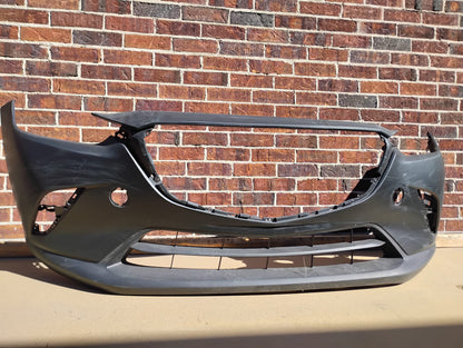 MAZDA CX-3 2016 2022 Front bumper cover w/o Chrome Mldg; Smooth Upper/Textured Center &amp; Lower; prime