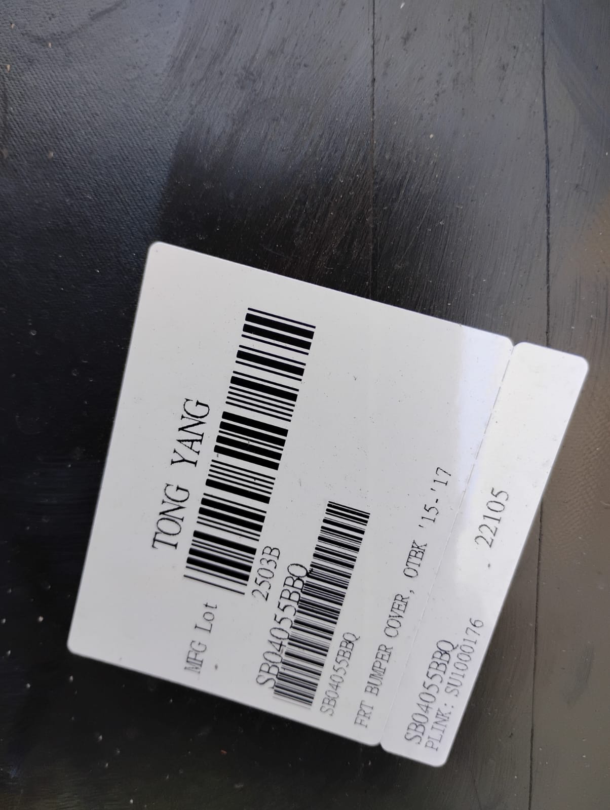 SUBARU OUTBACK 2018 2019 Front bumper cover Textured Lower; prime