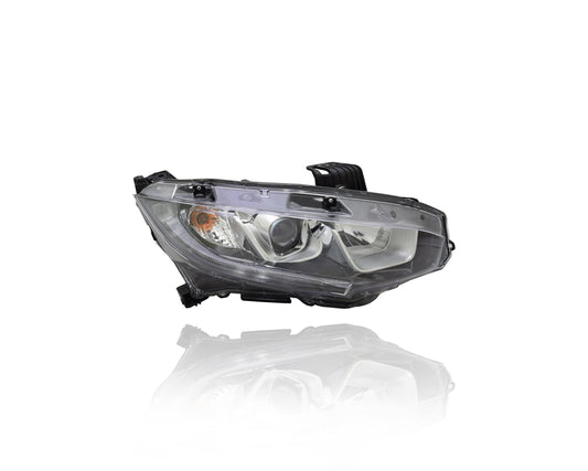 HONDA CIVIC  PASSENGER HEADLAMP ASSEMBLY HALOGEN 16-20 SEDAN/16-20 COUPE 17-20 HATCHBACK NEW!