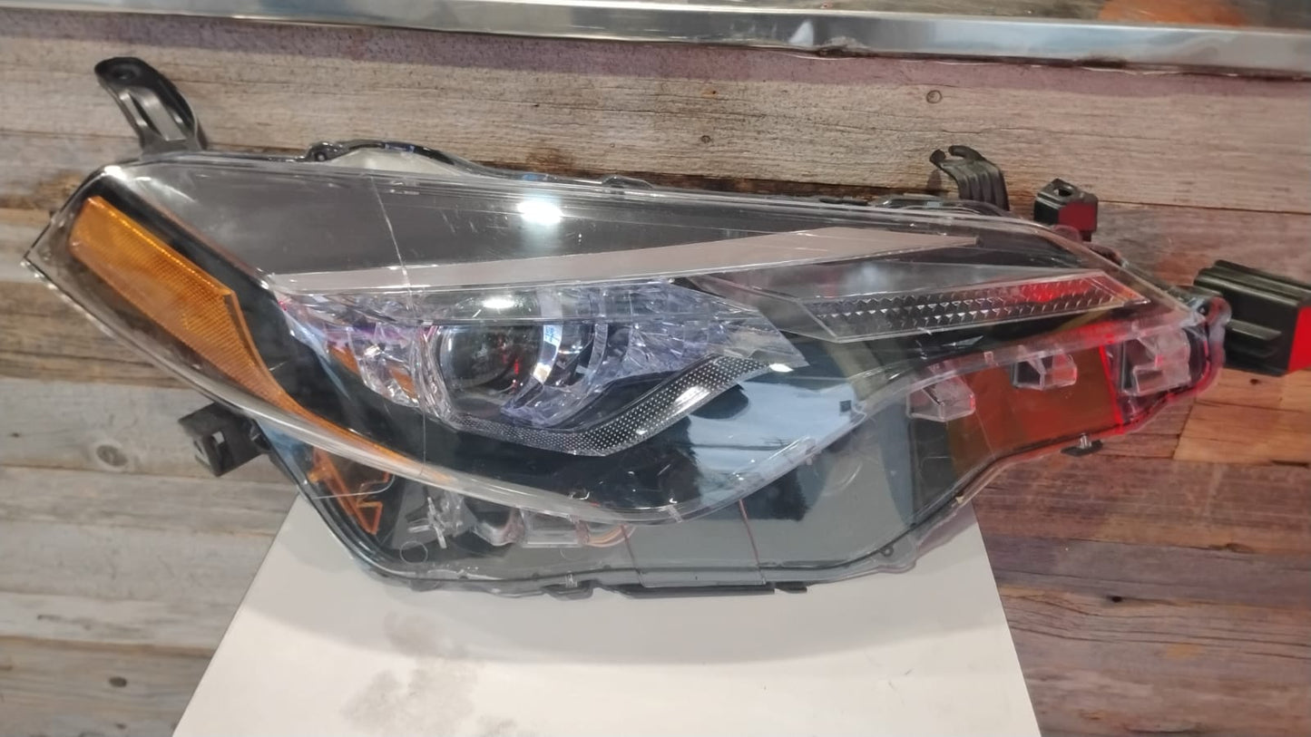 TOYOTA COROLLA 2017 2019 Passenger Headlamp assy composite CE|L|LE|LE ECO; Bi-LED; w/LED DRL