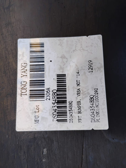 NISSAN  VERSA NOTE 2014 2016 Front bumper cover prime