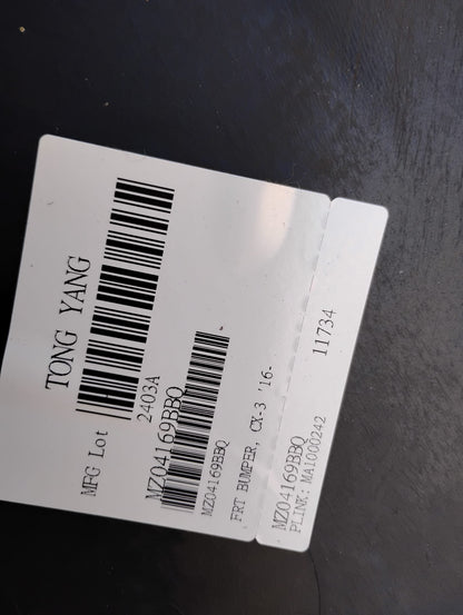 MAZDA CX-3 2016 2022 Front bumper cover w/o Chrome Mldg; Smooth Upper/Textured Center &amp; Lower; prime