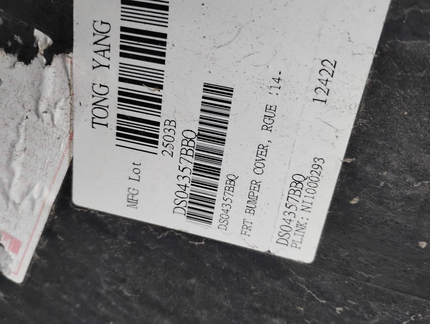 NISSAN ROGUE 2014 2016 Front bumper cover prime