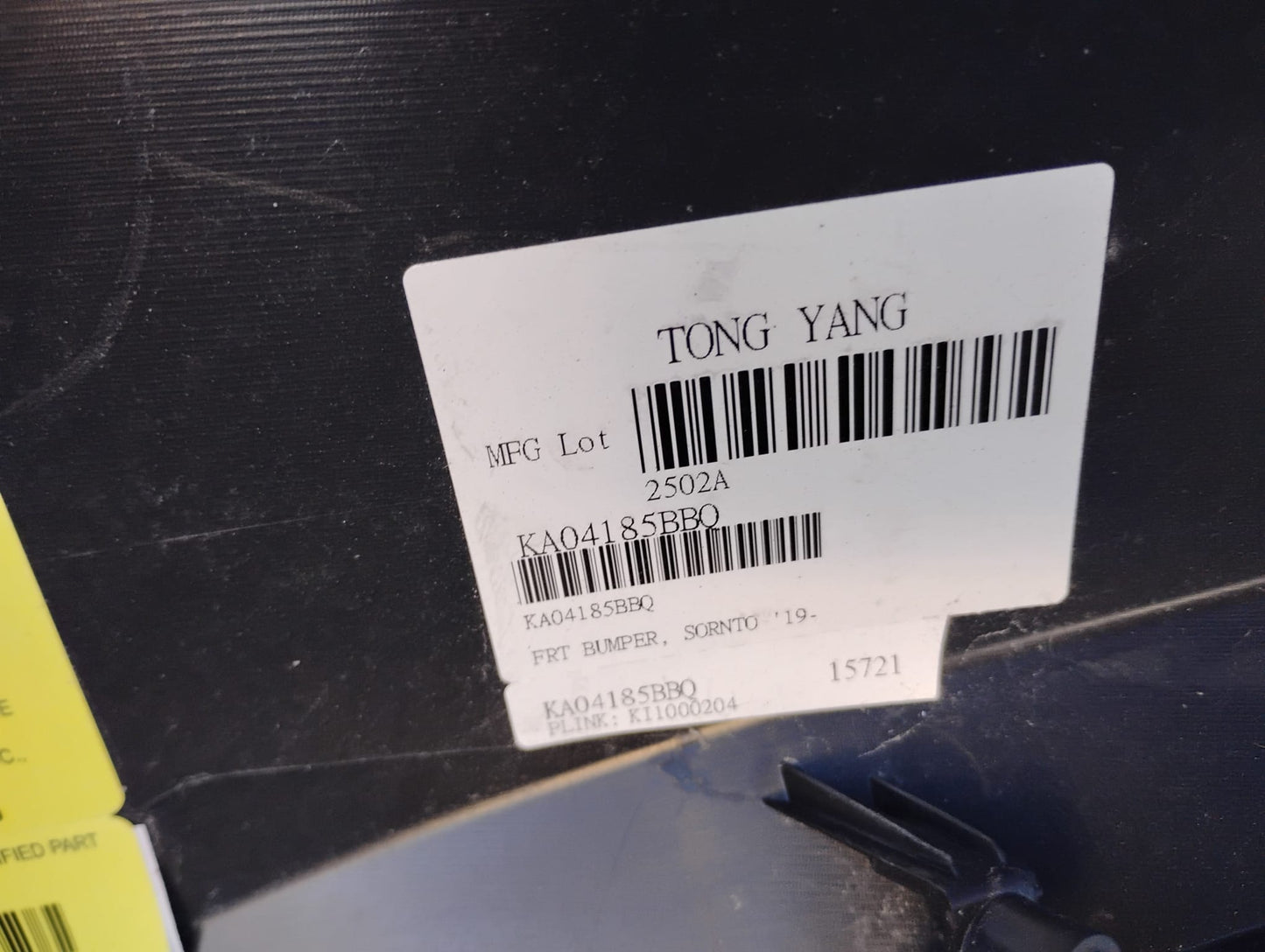 KIA SORENTO 2019 2020 Front bumper cover SX|SX LIMITED; w/Parking Assist; prime