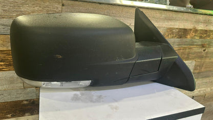 DODGE RAM PASSENGER  MIRROR P/UP 2009-2012 R1500; POWER, HEATED, TEXTURED BLAC K, W/SIGNAL LAMP, W/PUDDLE LAMP; W/O TOW PACKAGE