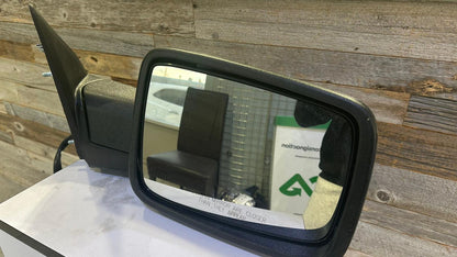 DODGE RAM PASSENGER  MIRROR P/UP 2009-2012 R1500; POWER, HEATED, TEXTURED BLAC K, W/SIGNAL LAMP, W/PUDDLE LAMP; W/O TOW PACKAGE