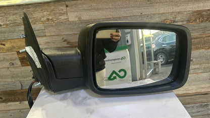 DODGE RAM PASSENGER  MIRROR P/UP 2009-2012 R1500; POWER, HEATED, TEXTURED BLAC K, W/SIGNAL LAMP, W/PUDDLE LAMP; W/O TOW PACKAGE