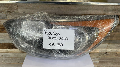 KIA RIO 2012 2017 Driver Headlamp assy composite H/B; w/o LED Position Lamp