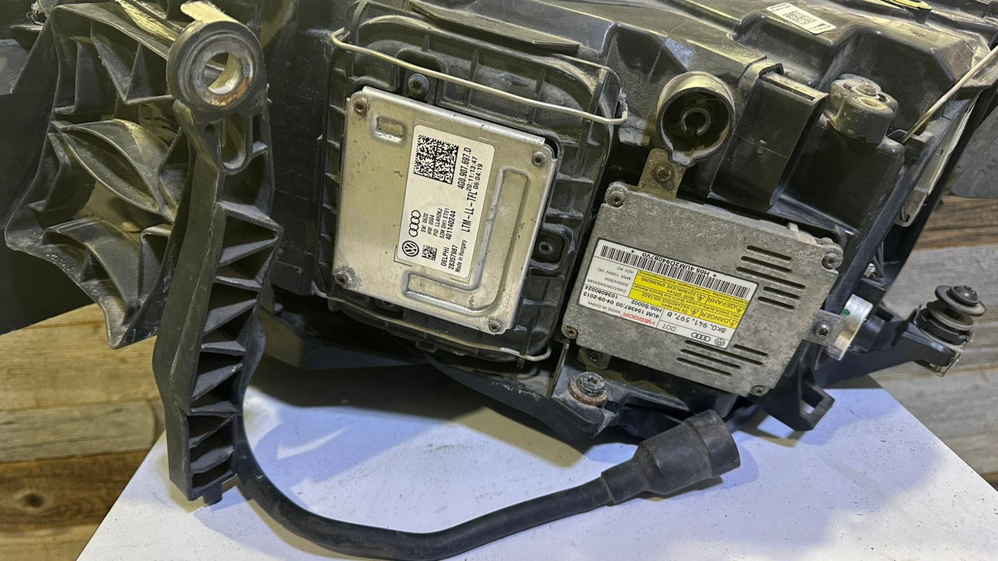 AUDI Q5 2013-2017 Passenger Headlamp assy composite Bi-Xenon; w/o Curve Lighting