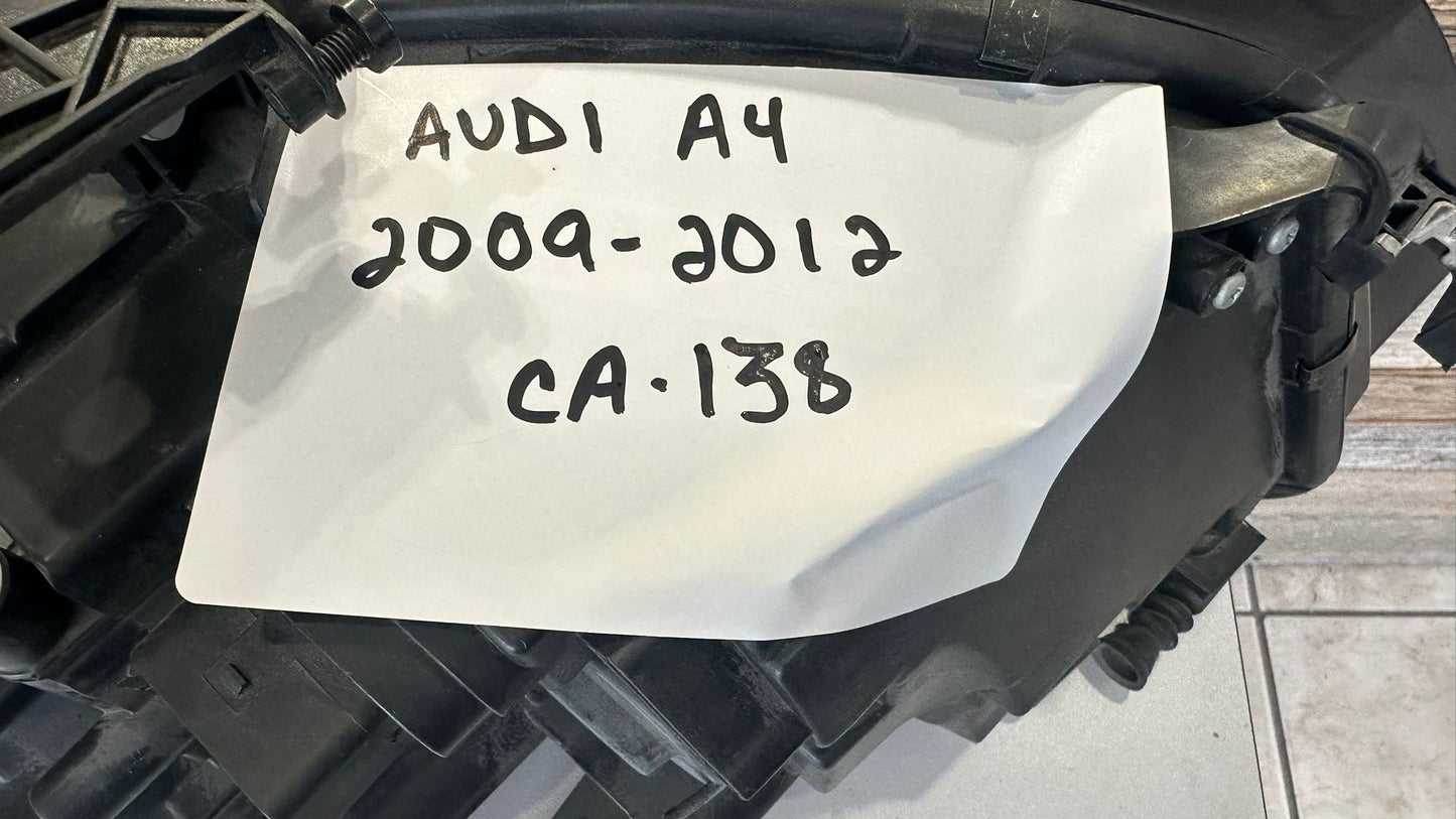 AUDI A4 2009-2012 Driver Headlamp assy composite Sedan/Wagon; Halogen