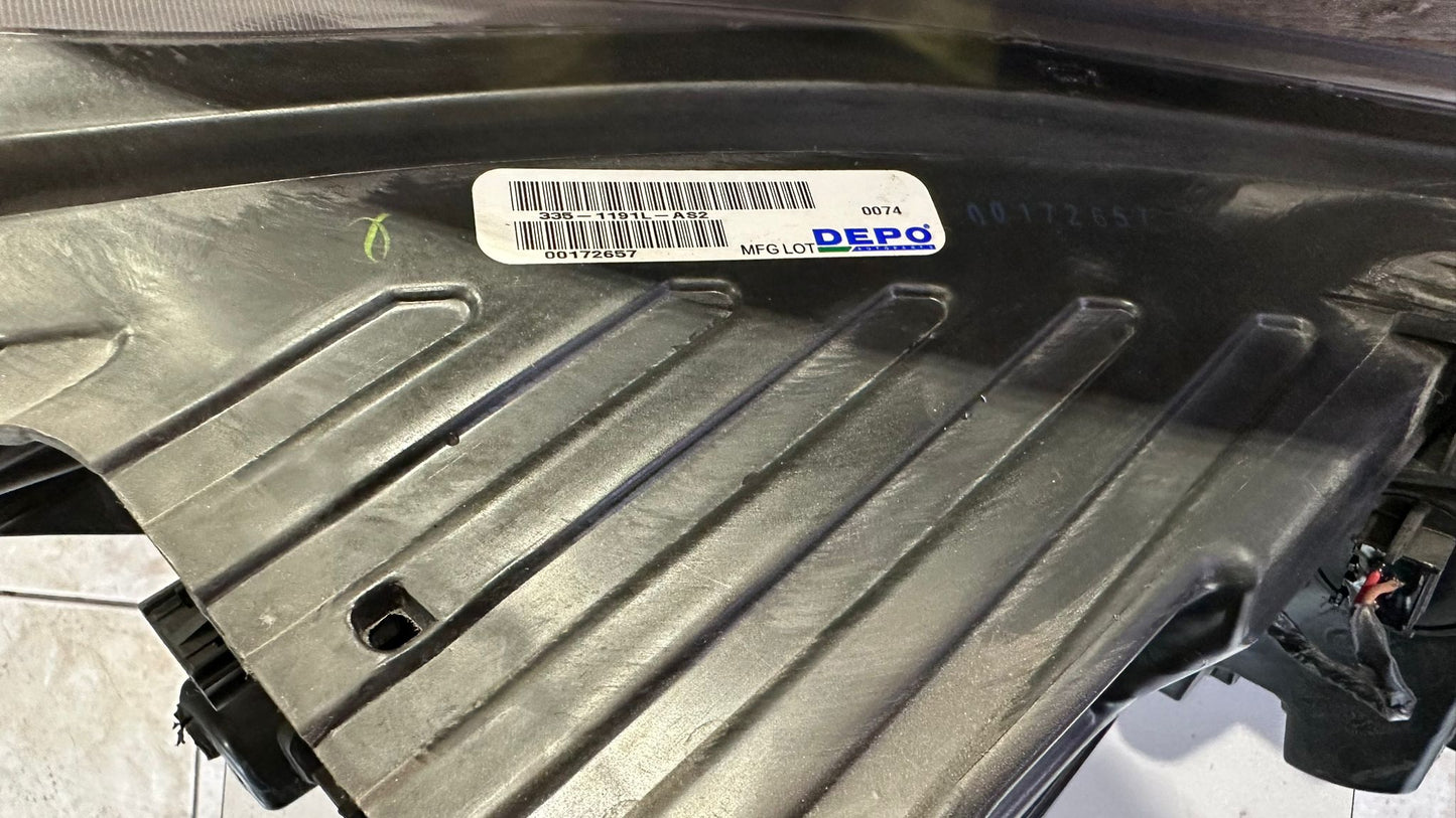 CHEVROLET SPARK 2016-2022 Driver Headlamp assy composite Halogen; w/o Black Trim