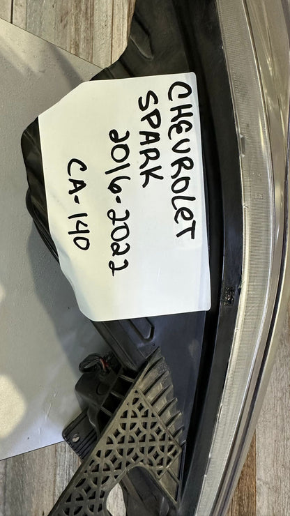 CHEVROLET SPARK 2016-2022 Driver Headlamp assy composite Halogen; w/o Black Trim