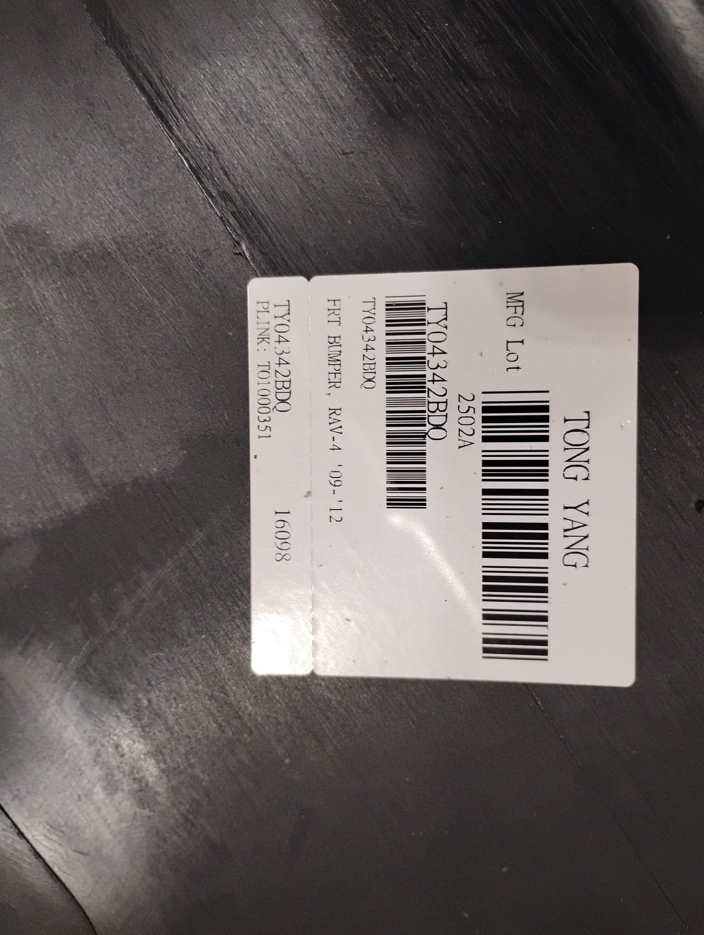 TOYOTA RAV4 2009 2012 Front bumper cover SPORT; prime